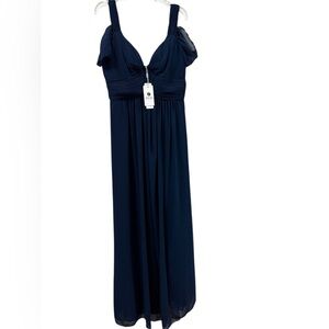 Chic Navy Blue Maxi Dress IEFIEL